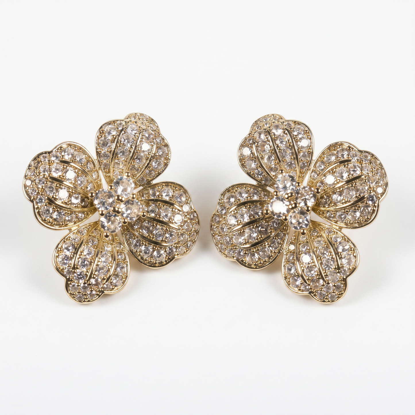 Four-leaf clover earrings