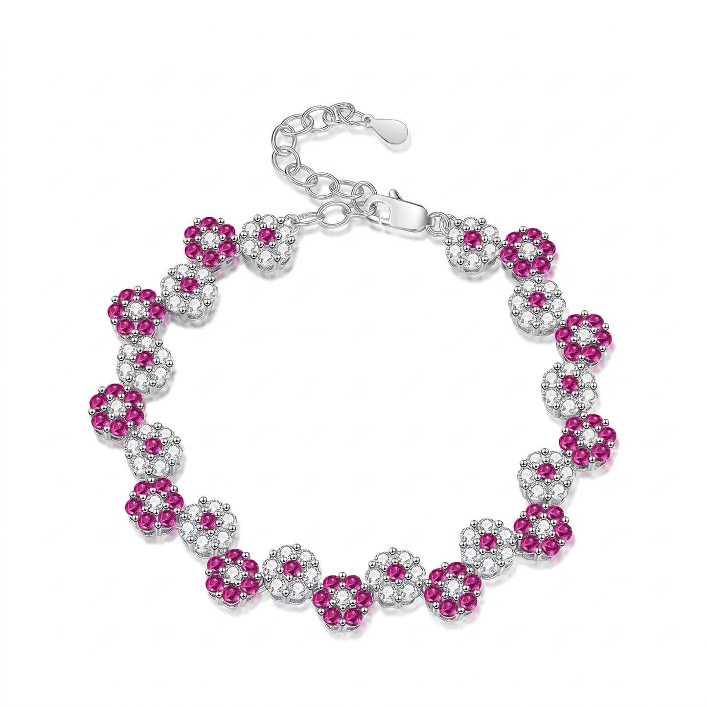 Magenta Daisy bracelet