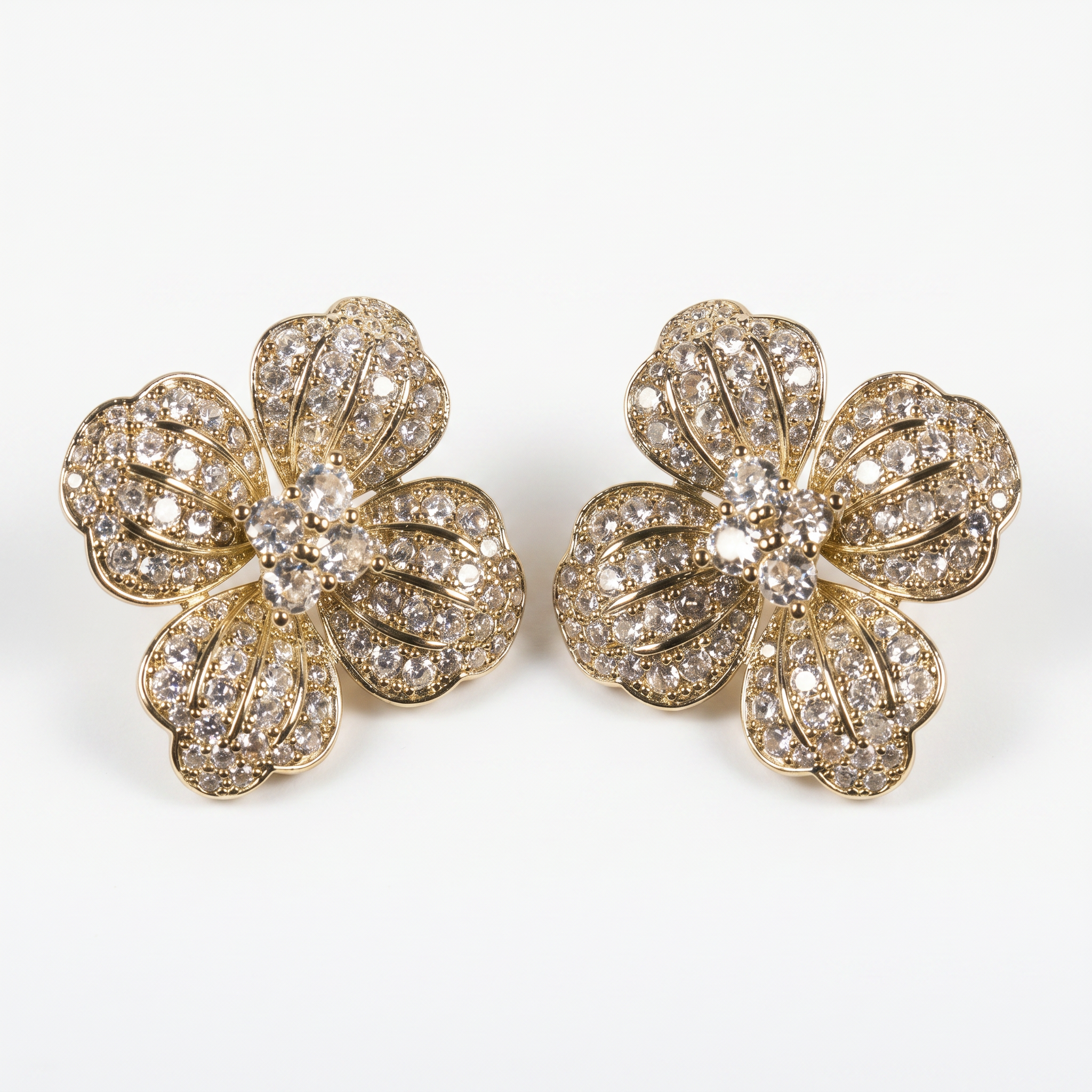 Four-leaf clover earrings